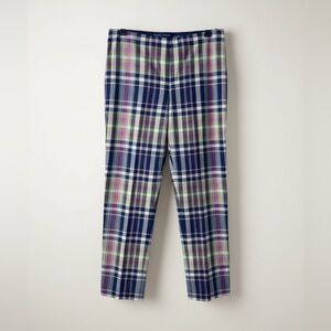 Ralph Lauren Madras Plaid Ankle Pants Preppy Classic